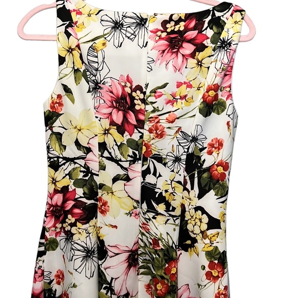 American Living, multi colored, sleeveless dress with pleats. Worn once! - Picture 3 of 3